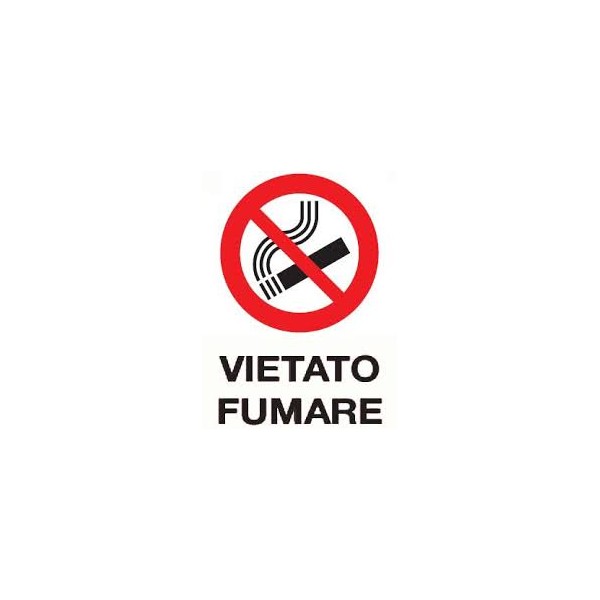 CARTELLO VIETATO FUMARE 32X23 315/11