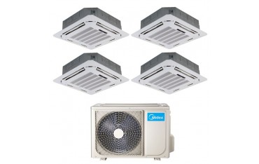 Climatizzatore Midea Cassetta Quadri Split 9000+9000+12000+12000 4N-105K
