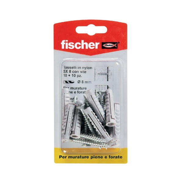 Tasselli in nylon SX 8 SK Fischer - 04418 Tasselli in nylon SX 8 SK Fischer - 04418