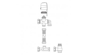 Gruppo valvola 3 vie deviatrice con motore per Innova AirLeaf - V30361II