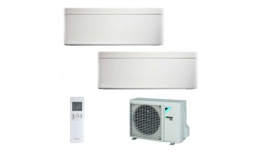 Climatizzatore Daikin Dual Split STYLISH Bianco inverter R 32 bluevolution 12000+12000 con 2MXM50M 12+12