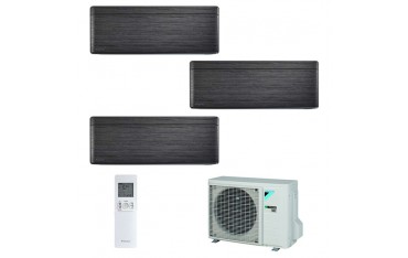 Climatizzatore Daikin Trial Split STYLISH Blackwood inverter R 32 bluevolution 9000+9000+12000 con 3MXM52M 9+9+12