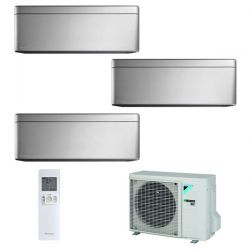 Climatizzatore Daikin Trial Split STYLISH Silver inverter R 32 bluevolution 9000+12000+12000 con 3MXM68M 9+12+12