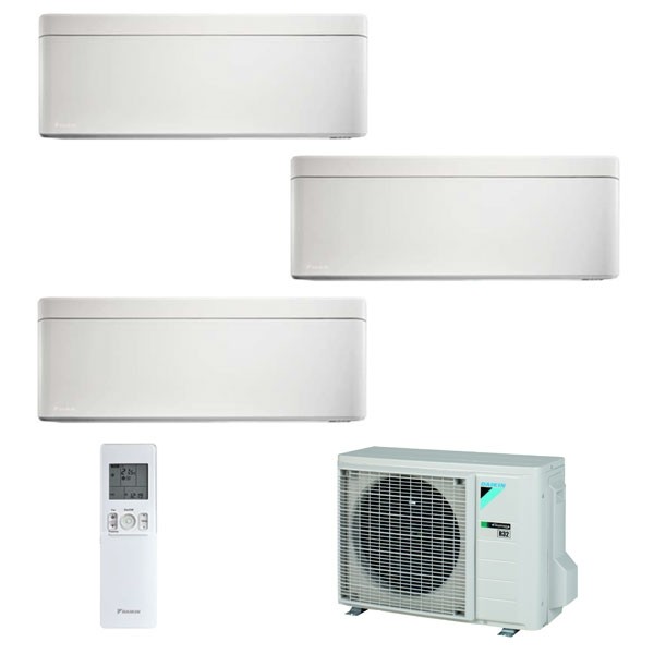 Climatizzatore Daikin Trial Split STYLISH Bianco inverter R 32 bluevolution 9000+9000+12000 con 3MXM68M 9+9+12