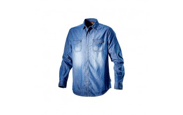 Camicia da lavoro Diadora Shirt Denim New Blue Washing - 702.171663
