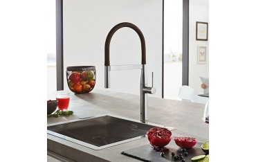 Miscelatore Lavello Grohe ESSENCE NERA Super Steel - 30294DC0