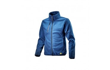 Felpa Diadora Sweat Pile FZ Blu Denim Scuro - 702.172118