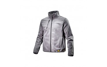 Felpa Diadora Sweat Pile FZ Grigio Acciaio - 702.172118