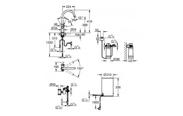 Miscelatore con Boiler tg M GROHE Red Duo - 30083001