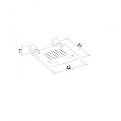 Sedile Ribaltabile Da Muro Bianco PR-WS-PP-BX