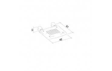 Sedile Ribaltabile Da Muro Bianco PR-WS-PP-BX