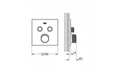 Miscelatore Termostatico Grohe Grohtherm SmartControl 2 vie - 29124000