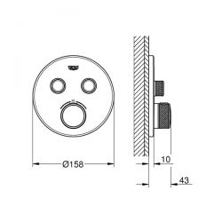 Miscelatore Termostatico Grohe Grohtherm SmartControl 2 vie - 29119000