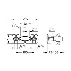 Corpo Incasso per Mix Termostatici Grohe SmartControl - 26449000