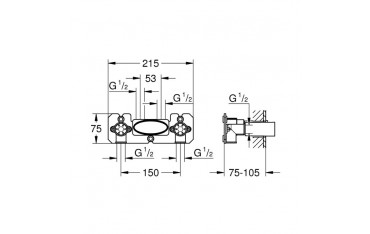 Corpo Incasso per Mix Termostatici Grohe SmartControl - 26449000