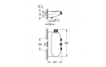 Miscelatore Termostatico Grohe Grohtherm SmartControl 3 vie - 29121000