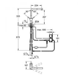 Miscelatore Lavello Estraibile Grohe Minta Touch - 31360001