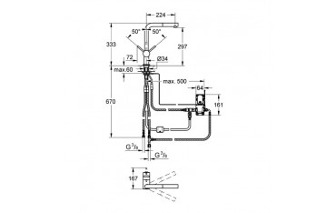 Miscelatore Lavello Estraibile Grohe Minta Touch - 31360001