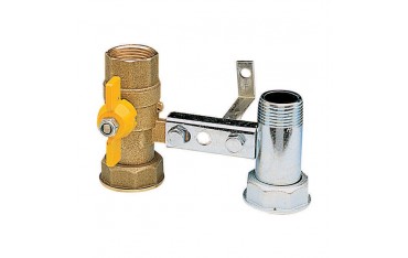 Mensola Contatore Gas con valvola 3/4 x 3/4
