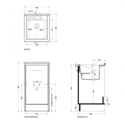 Lavapanni Domestica Colavene 45x50x86