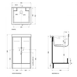 Lavapanni Domestica Colavene 50x45x86 - DL5045B