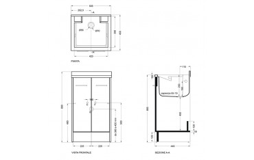 Lavapanni Domestica Colavene 50x45x86 - DL5045B