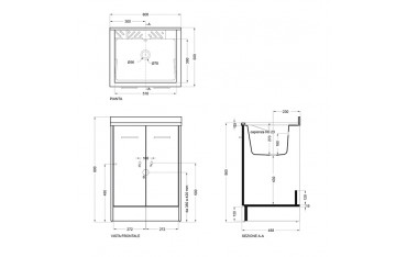 Lavapanni Domestica Colavene 60x50x86 - DL6050B