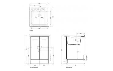 Lavapanni Domestica Colavene 60x60x86 - DL6060B