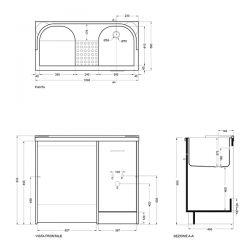 Lavapanni Domestica Colavene 80x45x86 - DL8045B