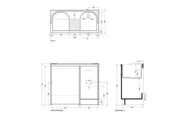 Lavapanni Domestica Colavene 80x45x86 - DL8045B