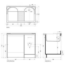 Lavapanni Domestica Colavene 80x45x86 - DL8045B