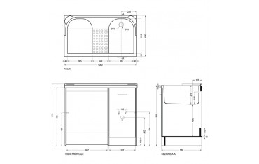 Lavapanni Domestica Colavene 80x45x86 - DL8045B