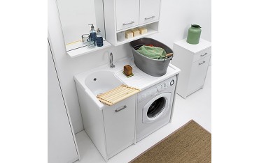 Lavatoio Copri Lavatrice con Vasca Sinistra Domestica Colavene 106x60x90 - DL1062B