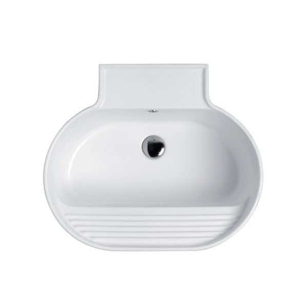 Lavabo Sospeso o Da Appoggio Tino Colavene 60x50x30 Bianco Lucido - LATN6050