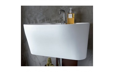 Lavabo Sospeso o Da Appoggio Tino Colavene 60x50x30 Bianco Opaco - LATN605T
