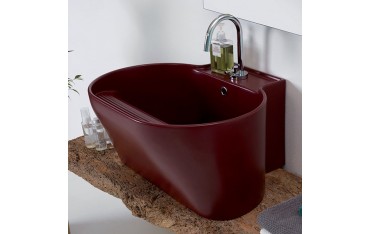 Lavabo Sospeso o Da Appoggio Tino Colavene 60x50x30 Vinaccia Lucido - LATN605X