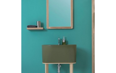 Lavabo Sospeso o Da Appoggio Tino Colavene 60x50x30 Verde Mamboo Opaco - LATN605V