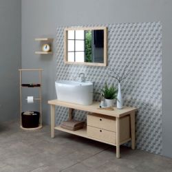 Lavabo Sospeso o Da Appoggio Tino Colavene 60x50x30 Vinaccia Lucido - LATN605X