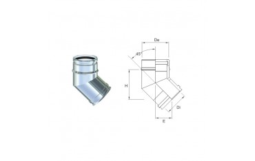 Tubo PP Inox 80/100 da 1000 mm