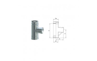 Curva PP Inox 80/100 da 90°