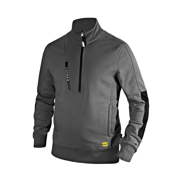 Felpa con zip Diadora Sweatshirt HZ Litework Grigio Acciaio - 702.175944