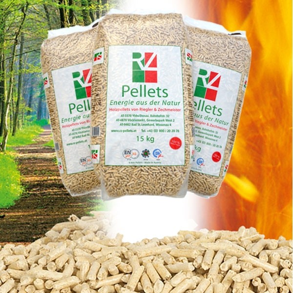 Pellet Austriaco RZ Pellets Abete Bianco 15 Kg da 72 Sacchi