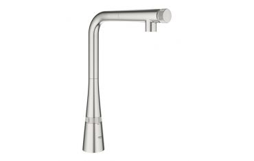 Miscelatore Lavello Estraibile Grohe Zedra SmartControl Super Steel - 31593DC2
