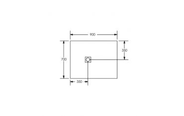 Piatto Doccia Filopavimento Ponsi 70x90 cm Effetto Pietra Bianco