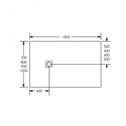 Piatto Doccia Filopavimento Ponsi 80x80 cm Effetto Pietra Bianco